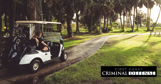Can you get a DUI on a golf cart in Florida?